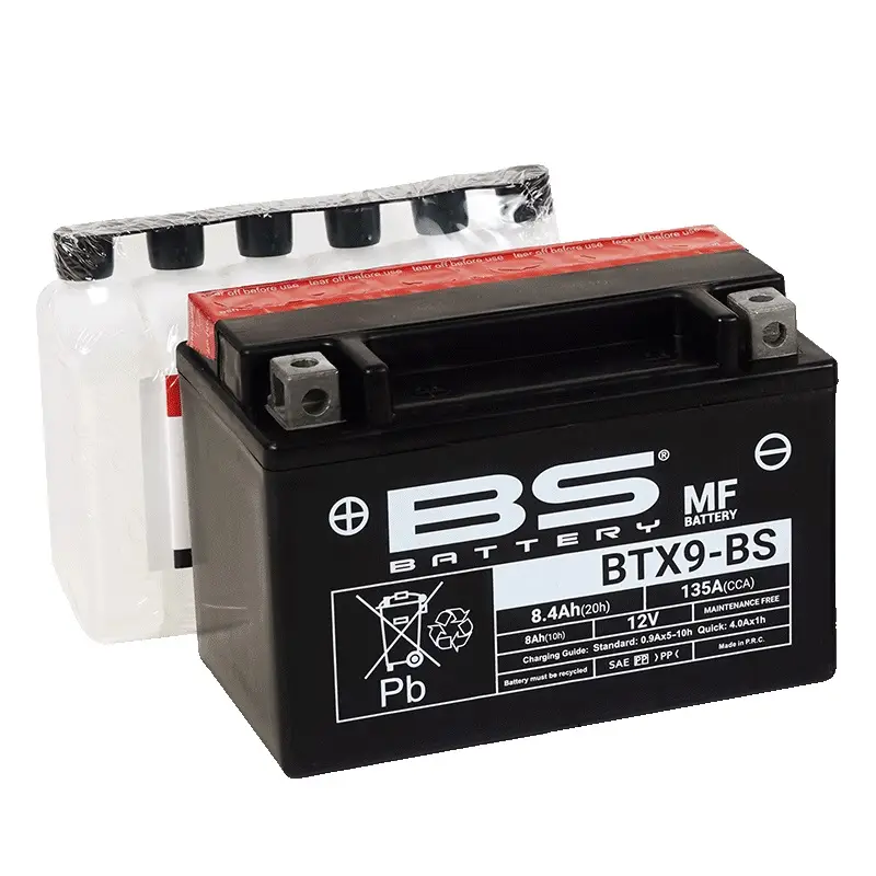 Bs Battery Btx9-Bs(Ytx9-Bs) 12V 8.4A CCA 135 L:150 W:87 H:105