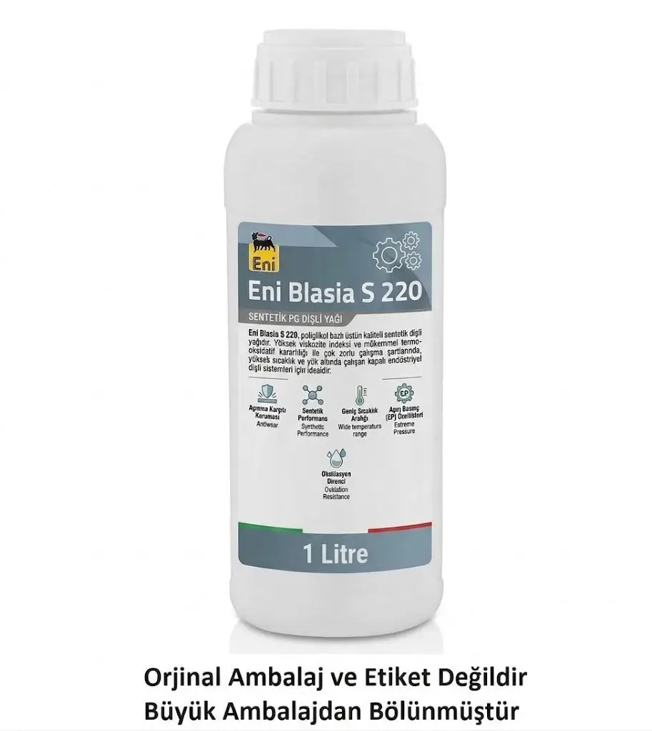 Eni-Agip Blasia S 220 - 1 Litre Sentetik PG Dişli Yağı
