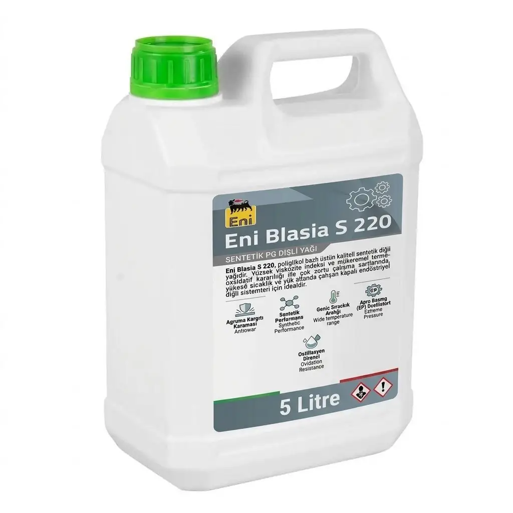 Eni-Agip Blasia S 220 - 5 Litre Sentetik PG Dişli Yağı
