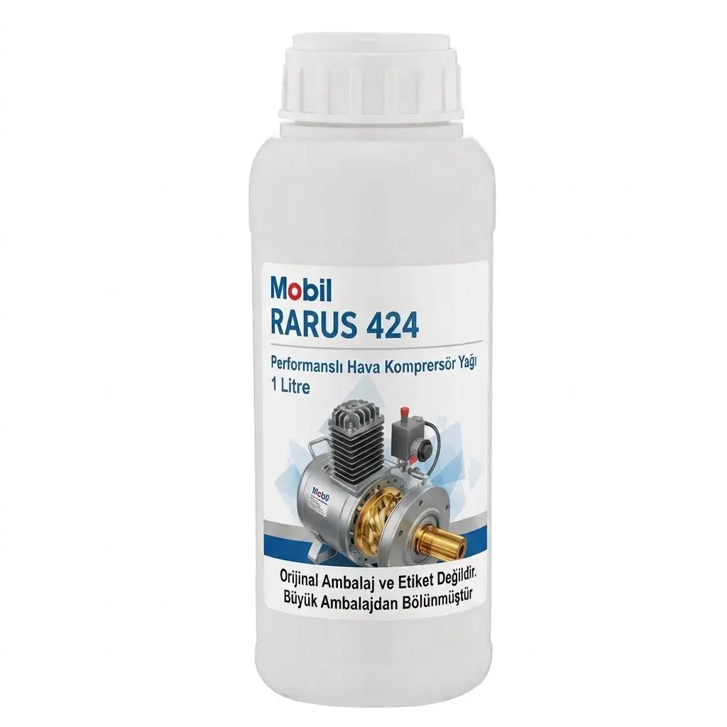 Mobil Rarus 424 Kompresör Yağı 1 Litre - Iso Vg 32