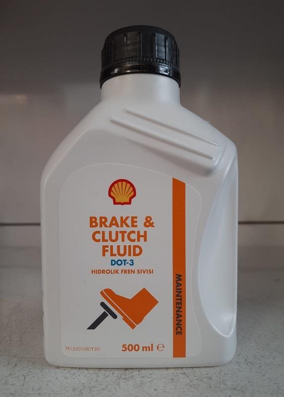SHELL BRAKE AND CLUTCH FLUİD DOT 3 500 ML