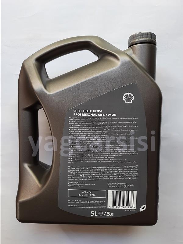 SHELL HEL X ULTRA PRO AR L 5W30 5 L TRE RN 0720 ACEA C4
